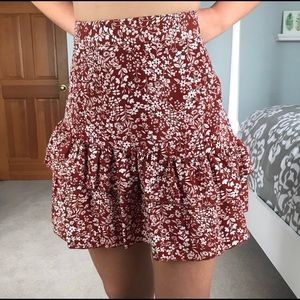 floral skirt